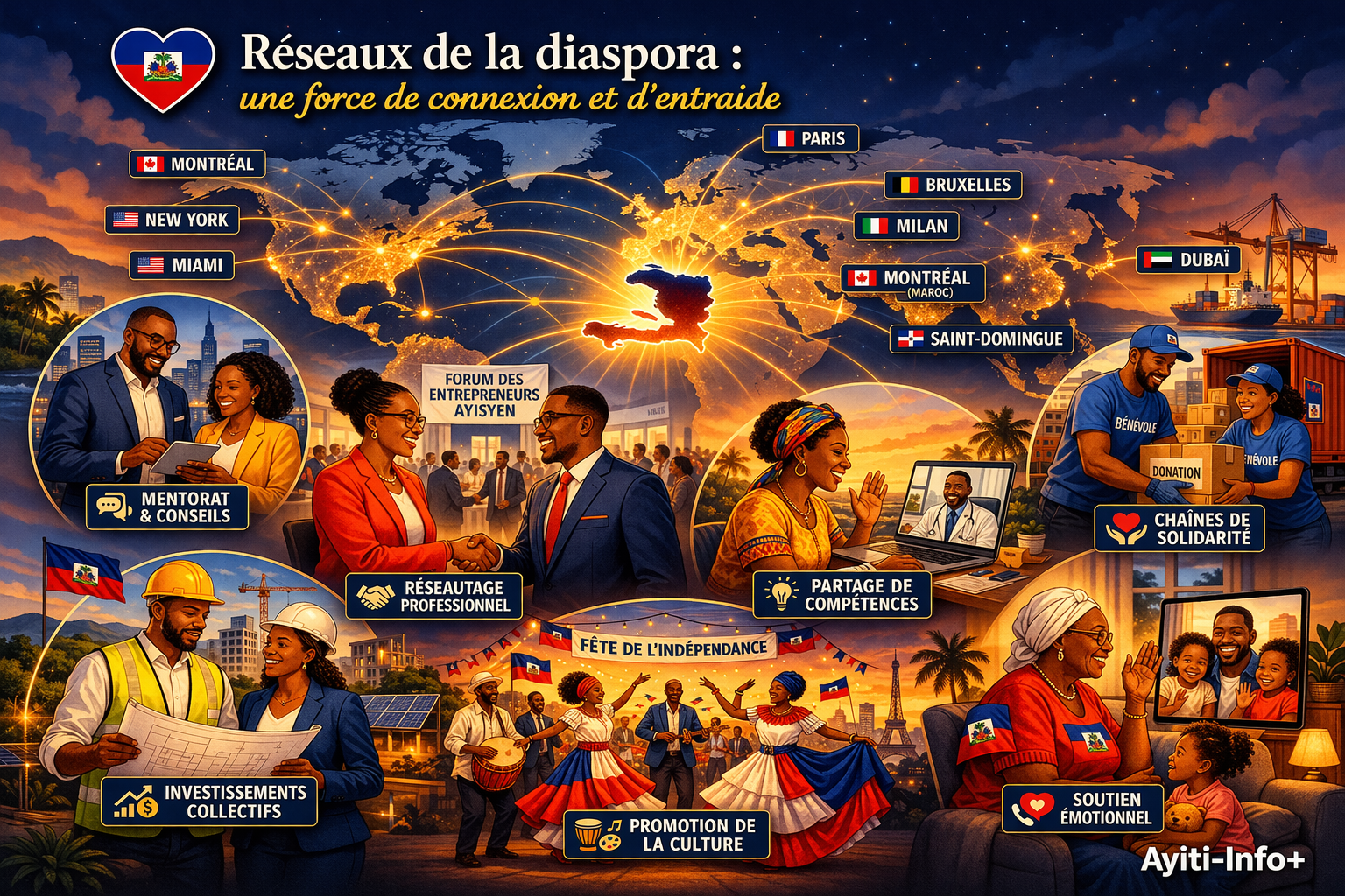 Réseaux de la diaspora : une force de connexion et d’entraide
