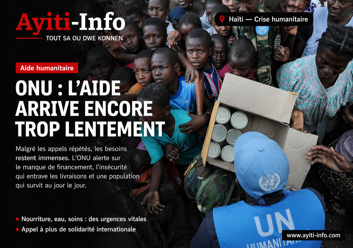 140 millions de dollars pour Haïti : aide vitale ou perfusion sans sortie de crise