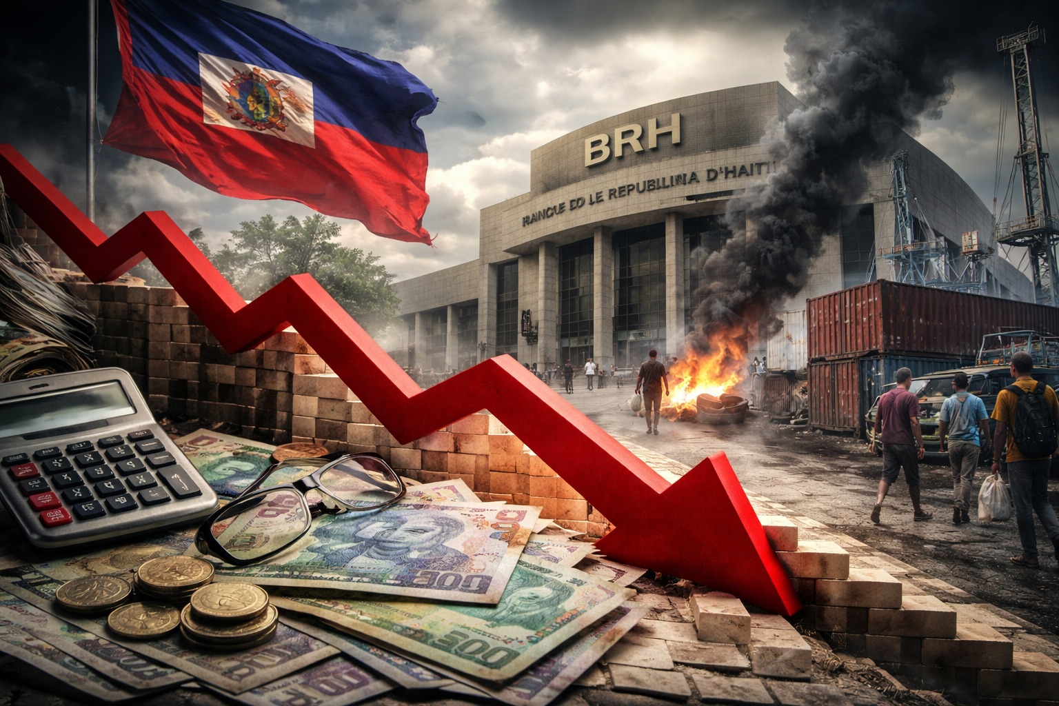Haïti : une 7e année de croissance négative, la BRH alerte sur une reprise toujours fragile