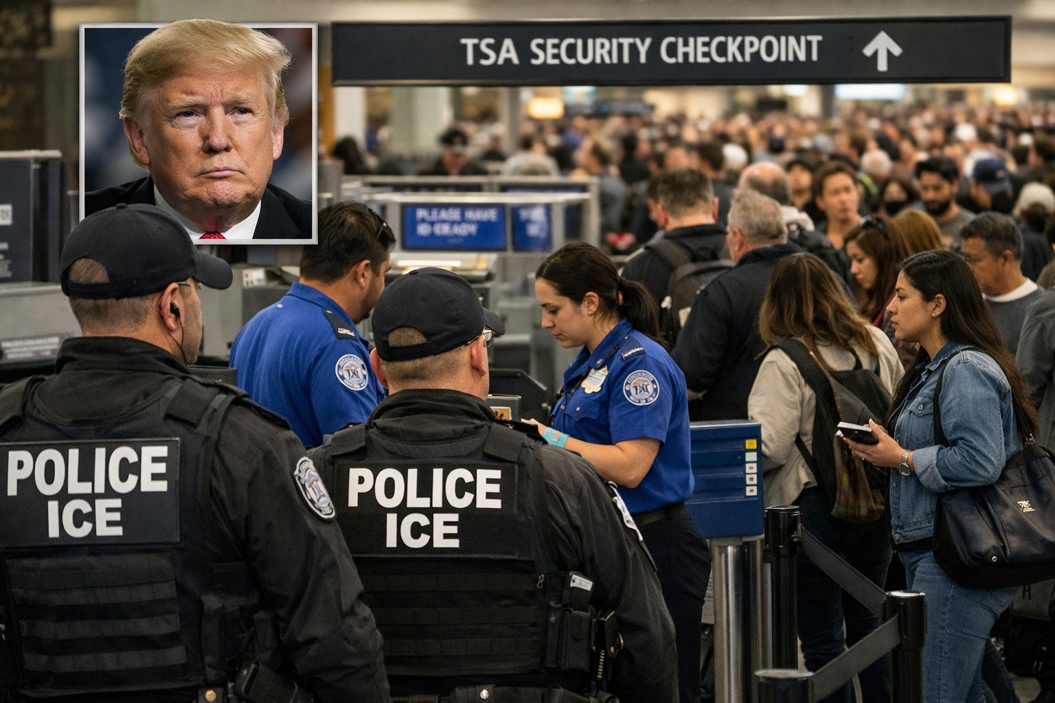 États-Unis : Trump déploie l’ICE dans les aéroports, mais les files TSA continuent de s’allonger
