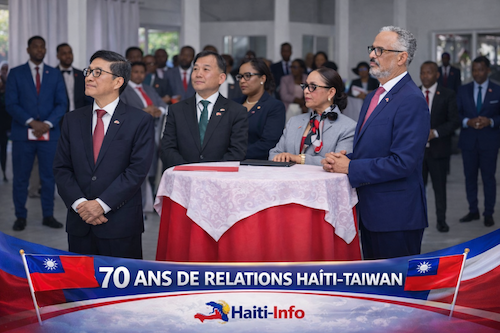 Haïti et Taïwan célèbrent 70 ans de liens diplomatiques et misent sur une coopération plus forte