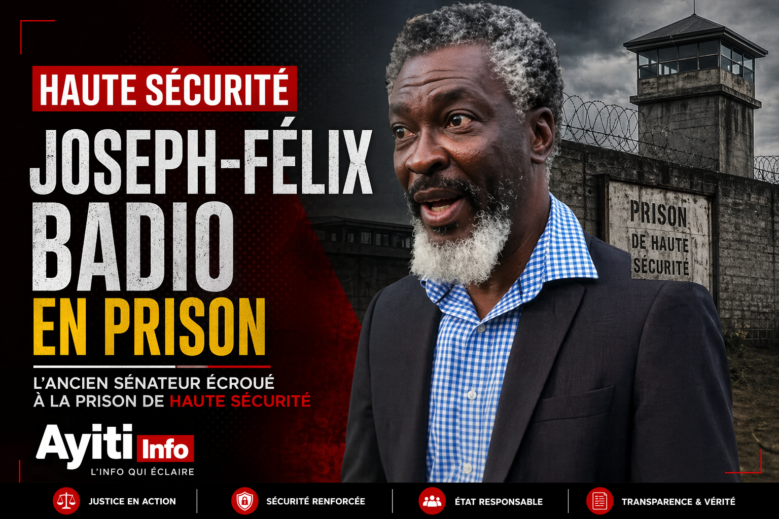 Joseph Félix Badio sous haute sécurité : pourquoi l’État verrouille un détenu clé du dossier Jovenel Moïse