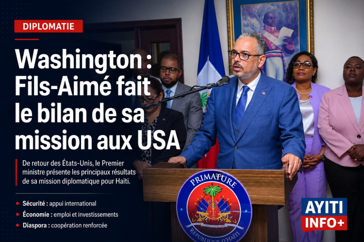 Washington : Fils-Aimé fait le bilan de sa mission aux USA