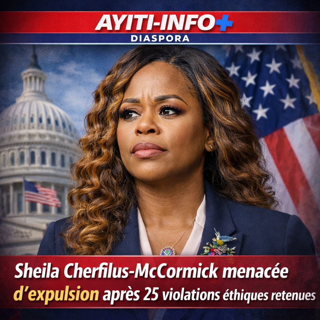 Washington secoué : l’élue d’origine haïtienne Sheila Cherfilus-McCormick menacée d’expulsion après de graves conclusions éthiques