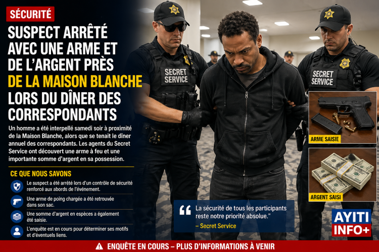 États-Unis : un suspect armé arrêté près de la Maison-Blanche lors du dîner des correspondants
