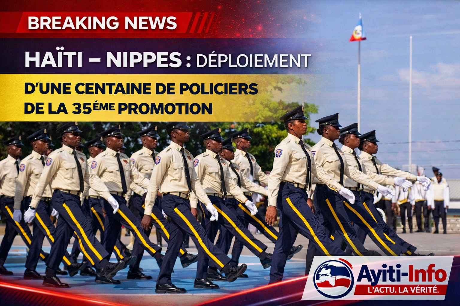 Haïti - Nippes : Déploiement d’une centaine de policiers de la 35ème promotion