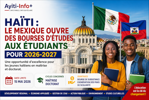 Haïti : le Mexique ouvre des bourses d’études aux étudiants pour 2026-2027