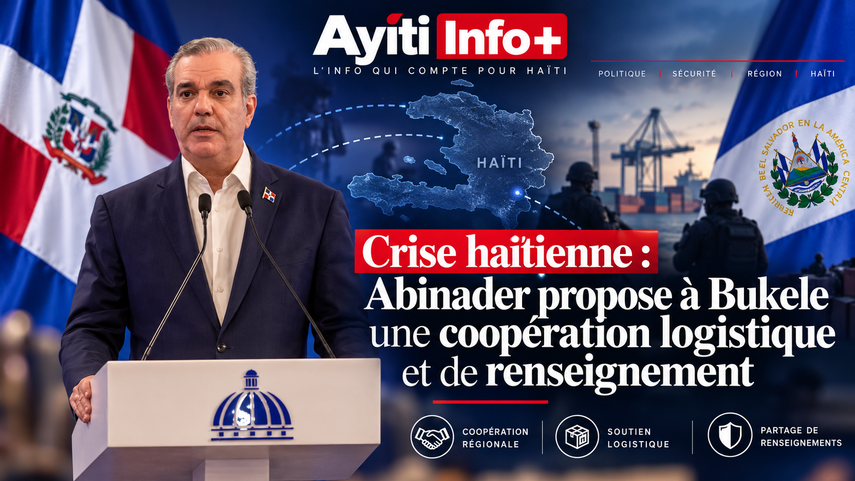 Crise haïtienne : Abinader propose à Bukele une coopération logistique et de renseignement