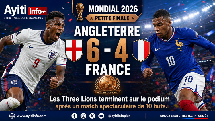 Mondial 2026 : l’Angleterre décroche le bronze après un incroyable 6-4 face à la France