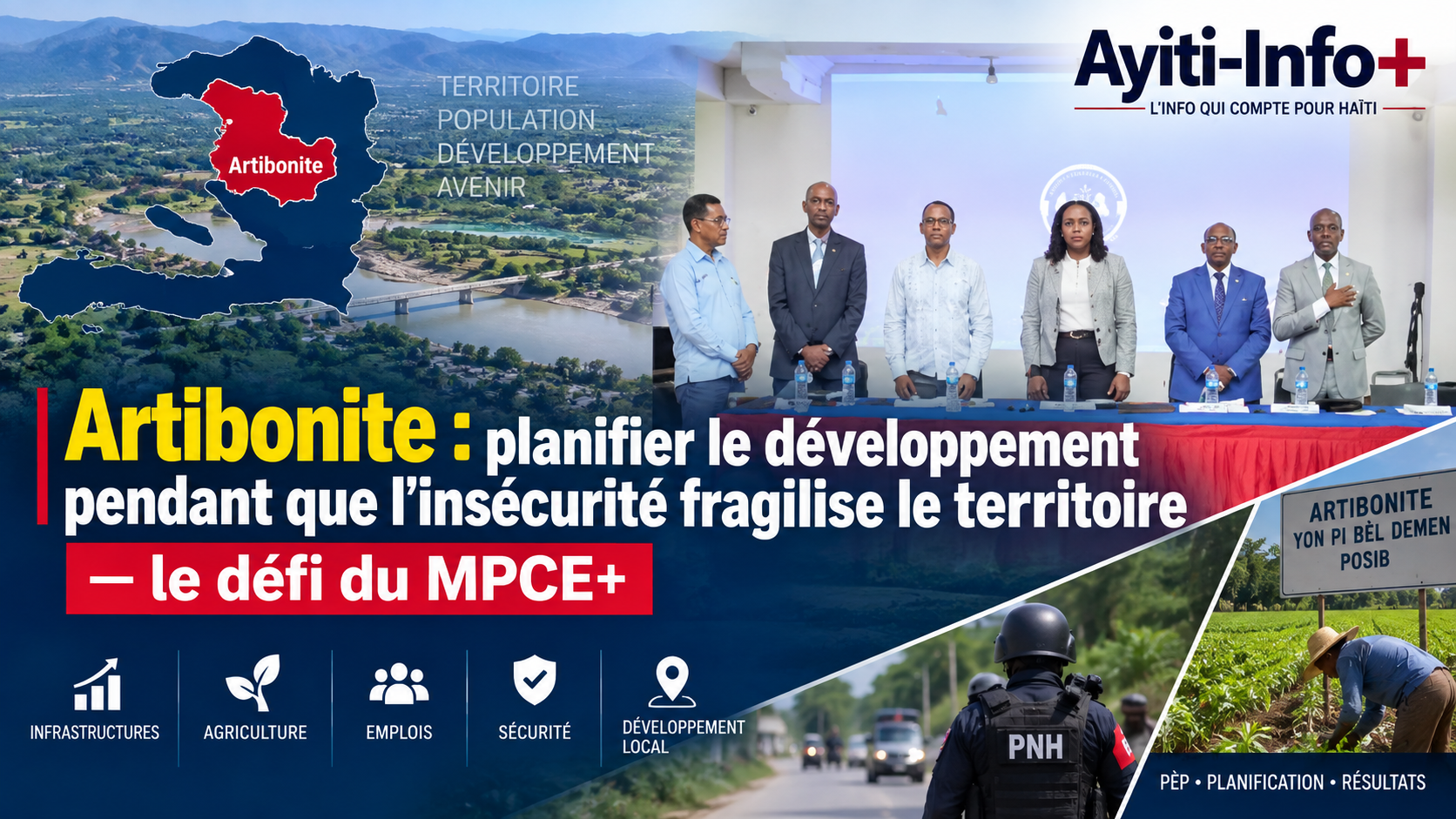 Artibonite : planifier le développement pendant que l’insécurité fragilise le territoire — le défi du MPCE