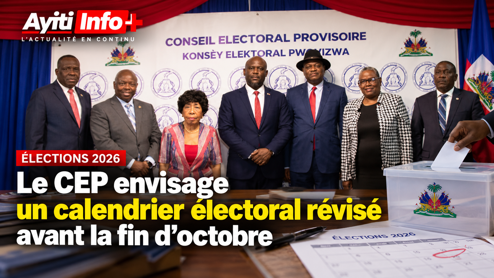 Le CEP envisage un calendrier électoral révisé avant la fin d’octobre