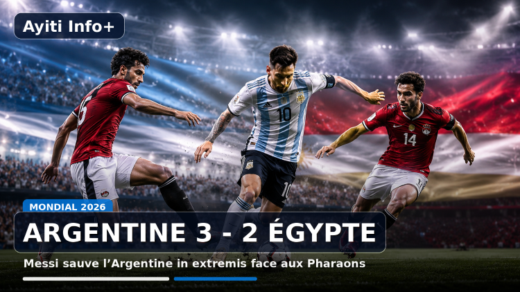Messi sauve l’Argentine in extremis face à une Égypte des Pharaons