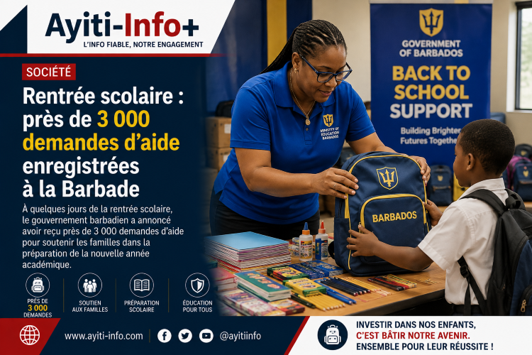 Rentrée scolaire : près de 3 000 demandes d’aide enregistrées à la Barbade