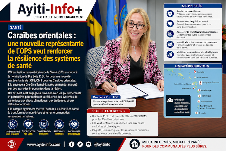 Caraïbes orientales : une nouvelle représentante de l’OPS veut renforcer la résilience des systèmes de santé