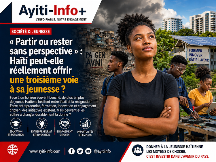 « Partir ou rester sans perspective » : Haïti peut-elle réellement offrir une troisième voie à sa jeunesse ?