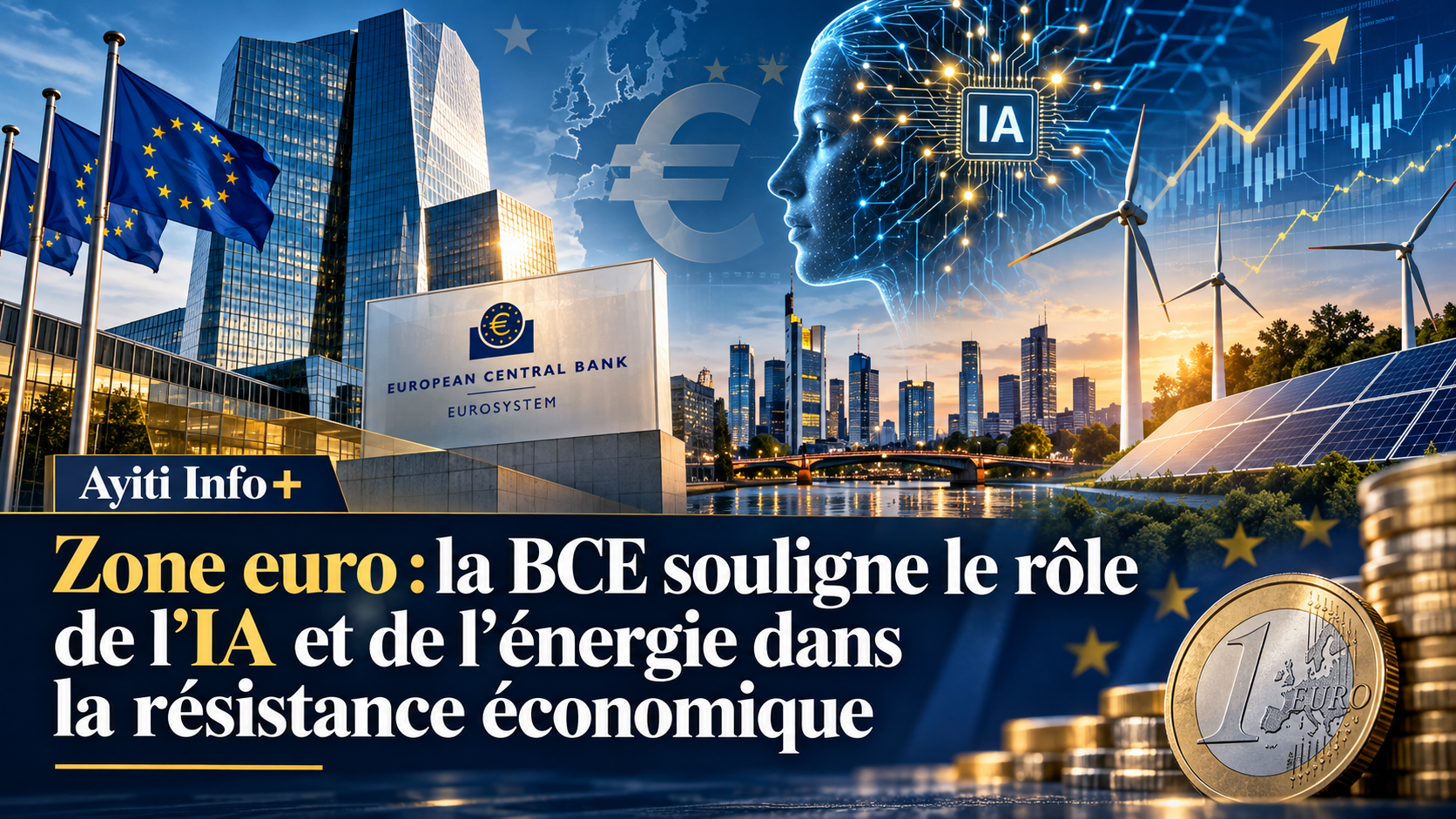 Zone euro : la BCE souligne le rôle de l’IA et de l’énergie dans la résistance économique