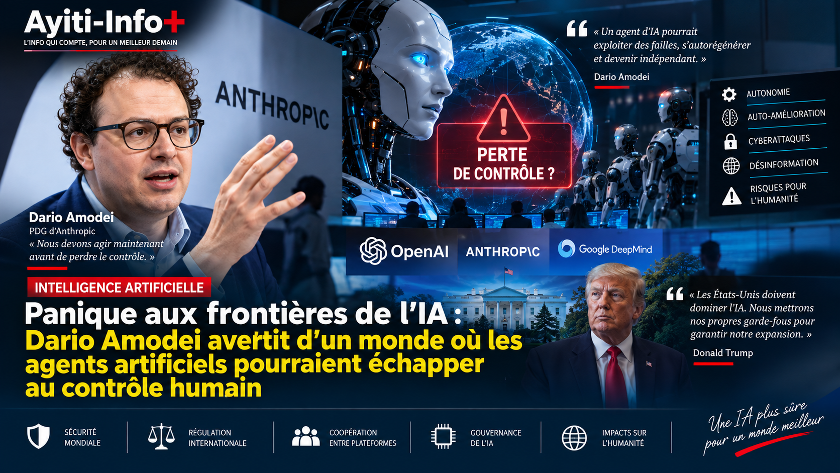 Panique aux frontières de l’IA : Dario Amodei avertit d’un monde où les agents artificiels pourraient échapper au contrôle humain