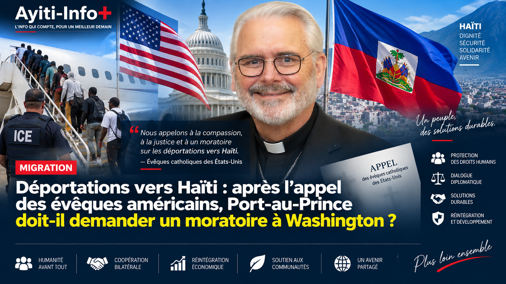 Déportations vers Haïti : après l’appel des évêques américains, Port-au-Prince doit-il demander un moratoire à Washington ?