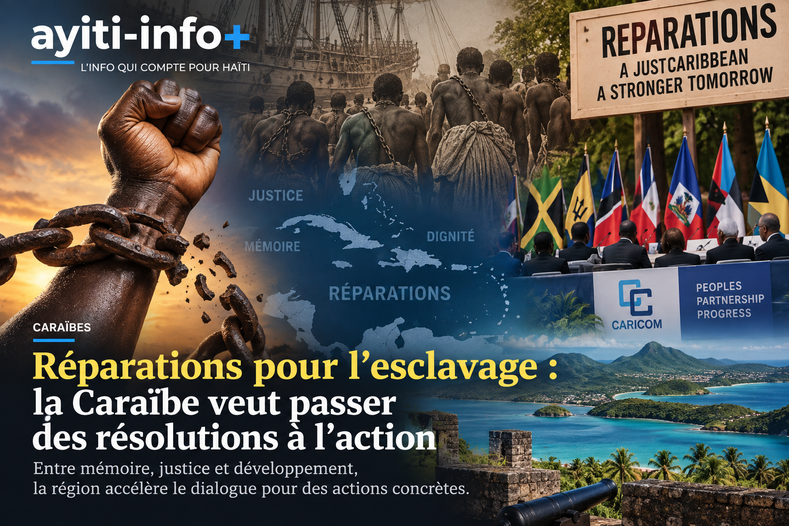 Réparations pour l’esclavage : la Caraïbe veut passer des résolutions à l’action