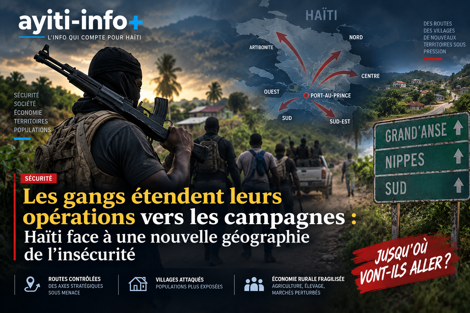 Les gangs étendent leurs opérations vers les campagnes : Haïti face à une nouvelle géographie de l’insécurité