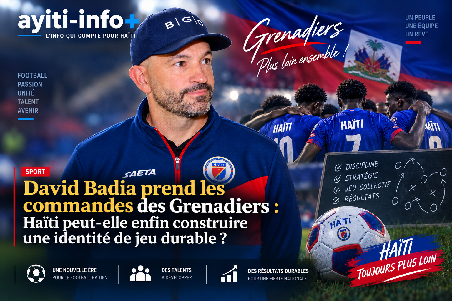 David Badia prend les commandes des Grenadiers : Haïti peut-elle enfin construire une identité de jeu durable ?