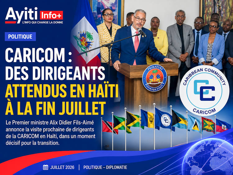 CARICOM : des dirigeants attendus en Haïti à la fin juillet, un tournant pour la transition ?