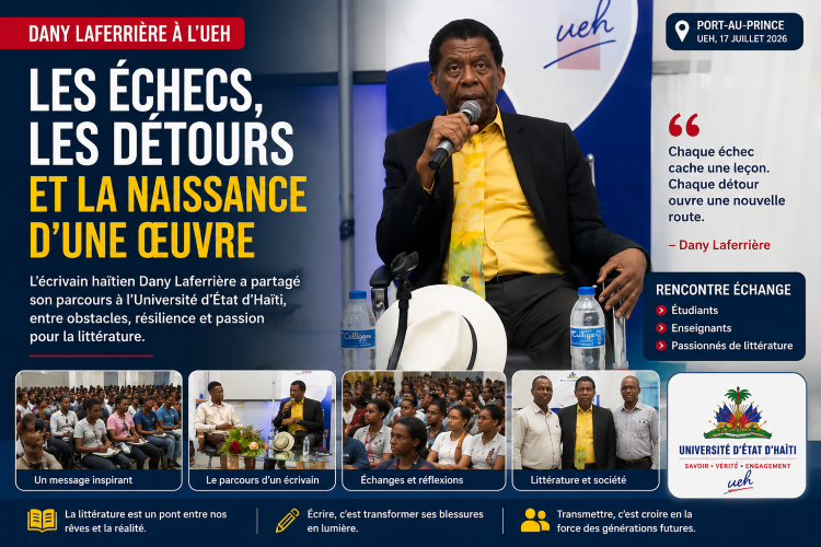 Dany Laferrière à l’UEH : les échecs, les détours et la naissance d’une œuvre