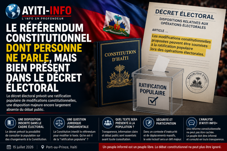 Le référendum constitutionnel dont personne ne parle, mais bien présent dans le décret électoral