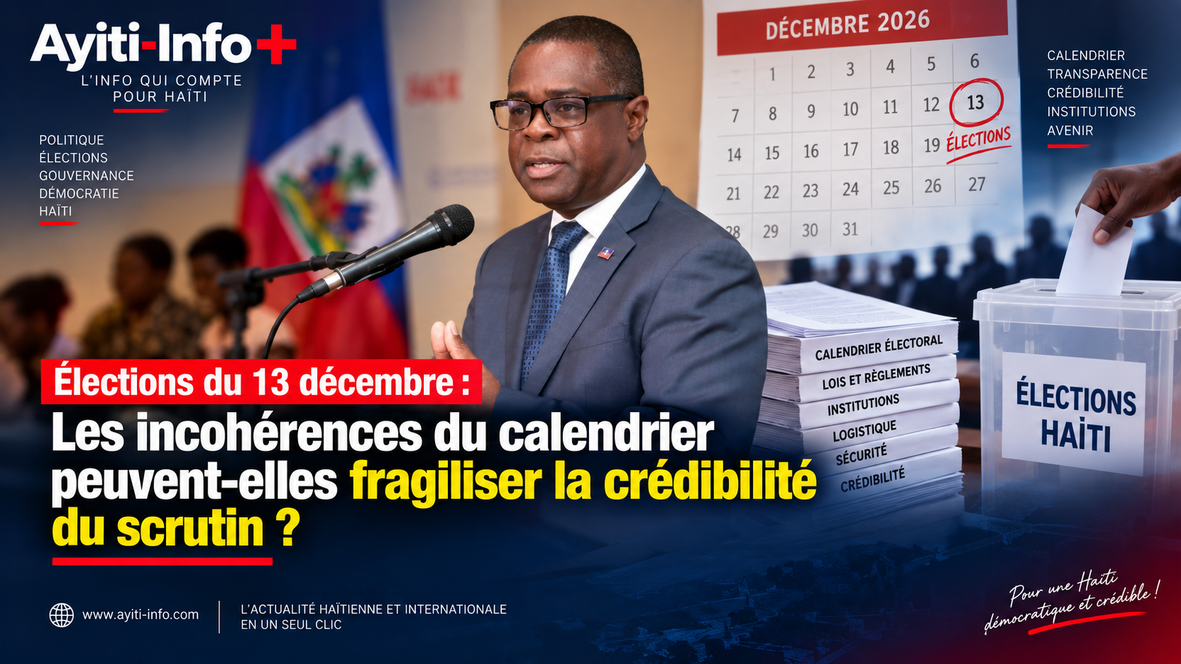 Élections du 13 décembre : les incohérences du calendrier peuvent-elles fragiliser la crédibilité du scrutin ?
