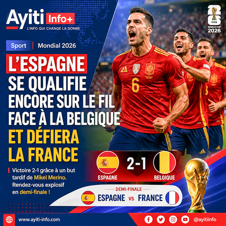 L’Espagne se qualifie encore sur le fil face à la Belgique et défiera la France