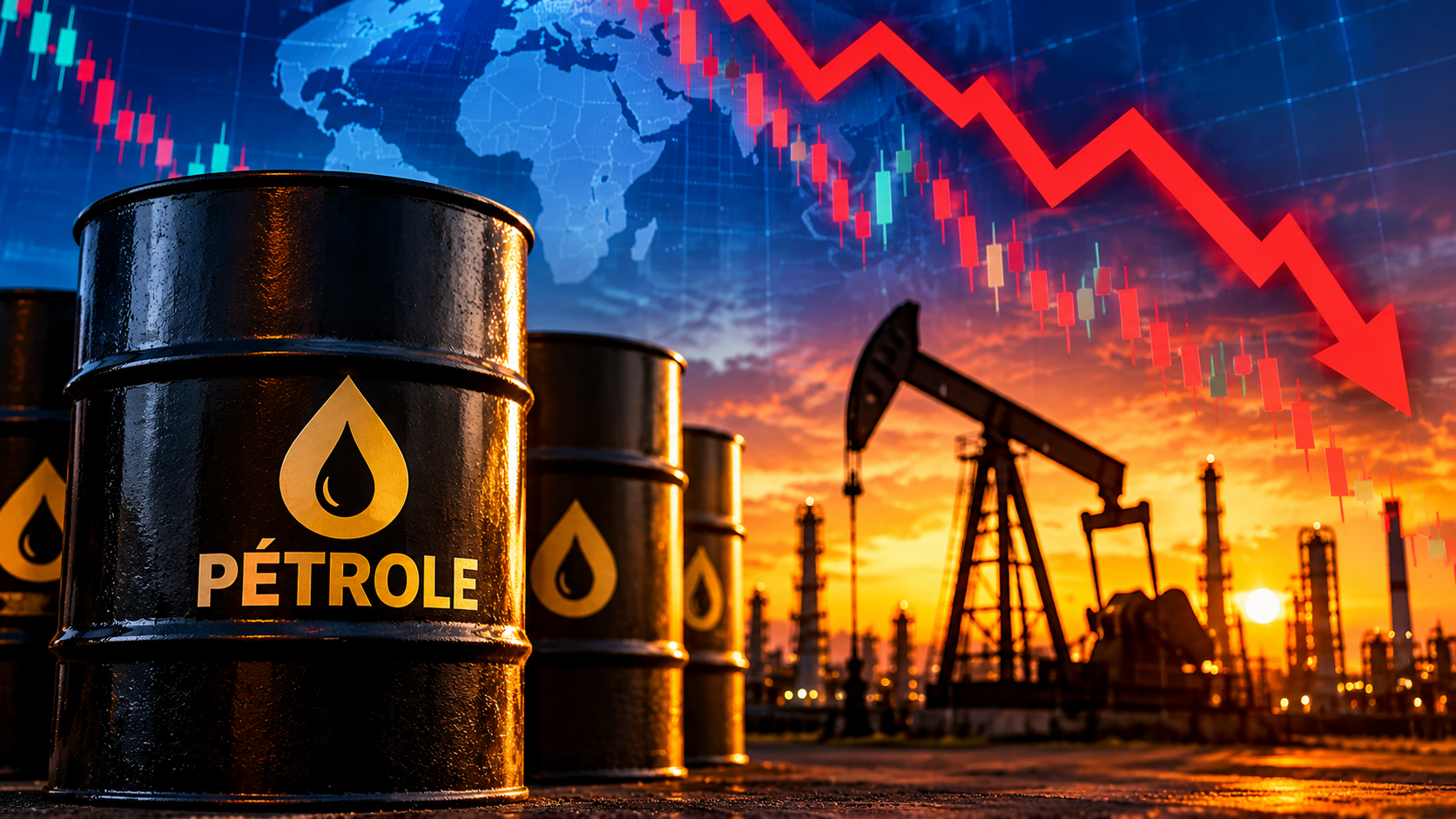 Pétrole : une brusque détente des cours après une envolée des prix