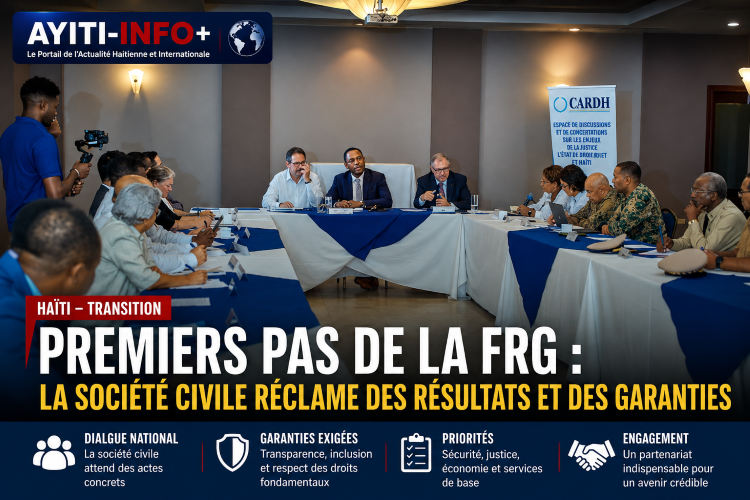 Premiers pas de la FRG : la société civile réclame des résultats et des garanties