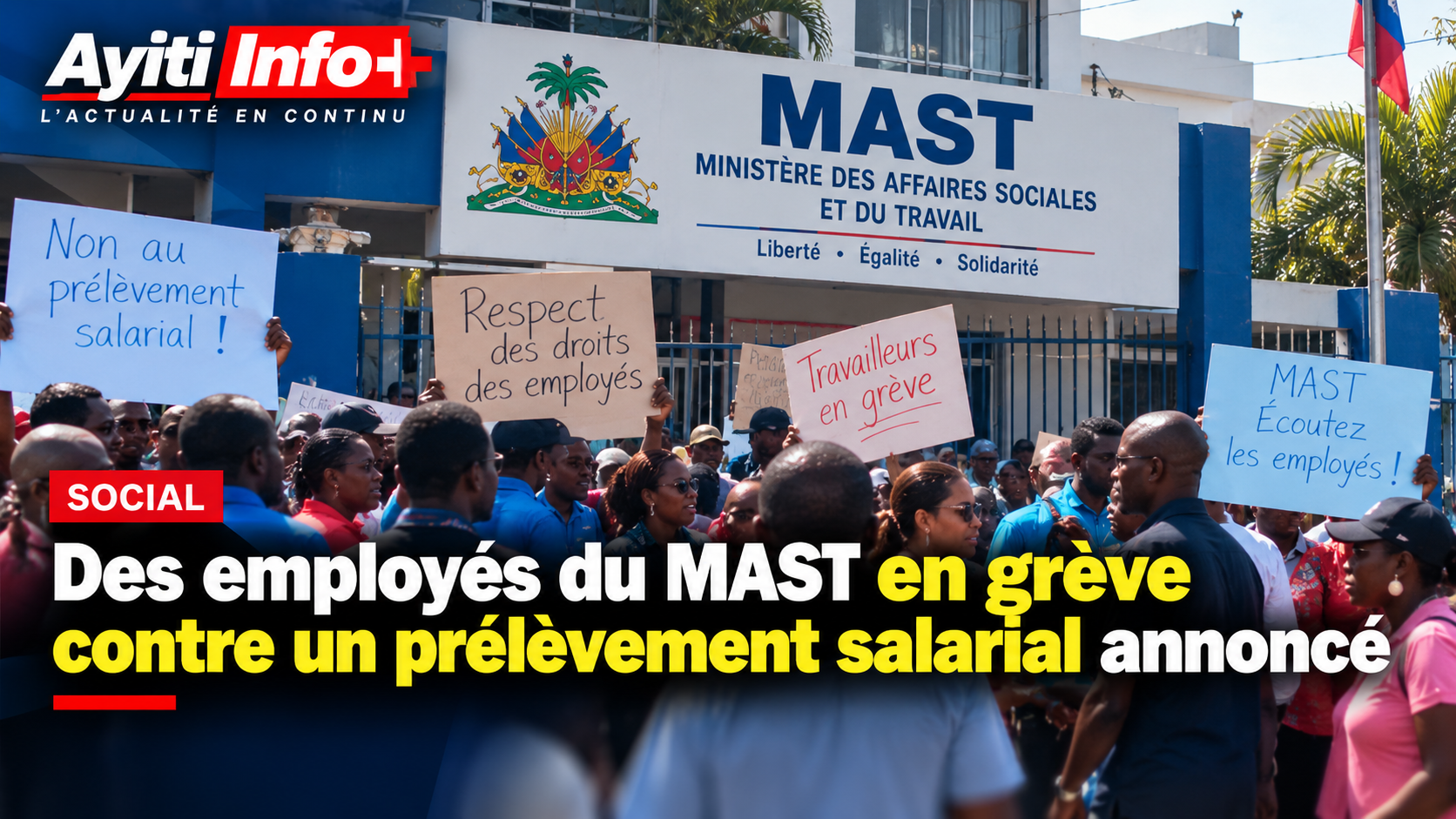 Des employés du MAST en grève contre un prélèvement salarial annoncé