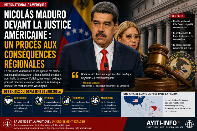 Nicolás Maduro devant la justice américaine : un procès aux conséquences régionales