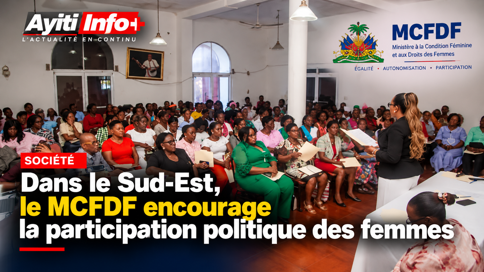 Dans le Sud-Est, le MCFDF encourage la participation politique des femmes