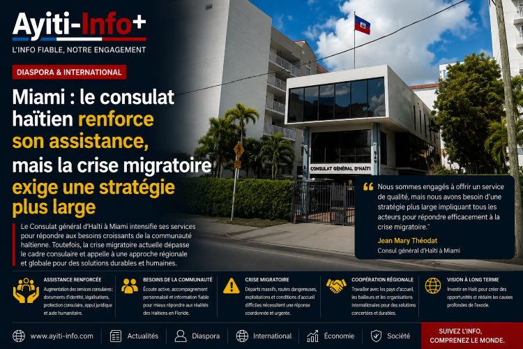 Miami : le consulat haïtien renforce son assistance, mais la crise migratoire exige une stratégie plus large