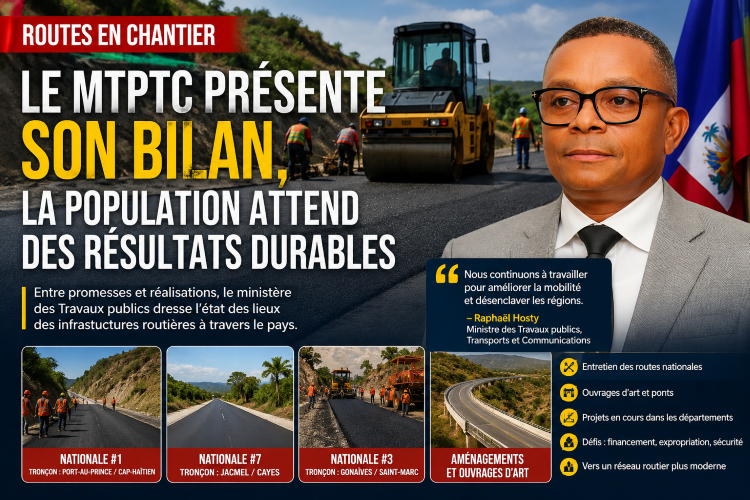 Routes en chantier : le MTPTC présente son bilan, la population attend des résultats durables