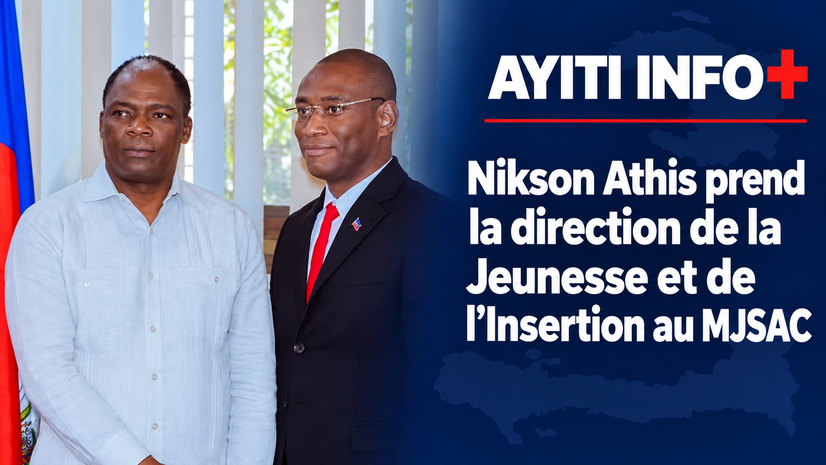 Nikson Athis prend la direction de la Jeunesse et de l’Insertion au MJSAC