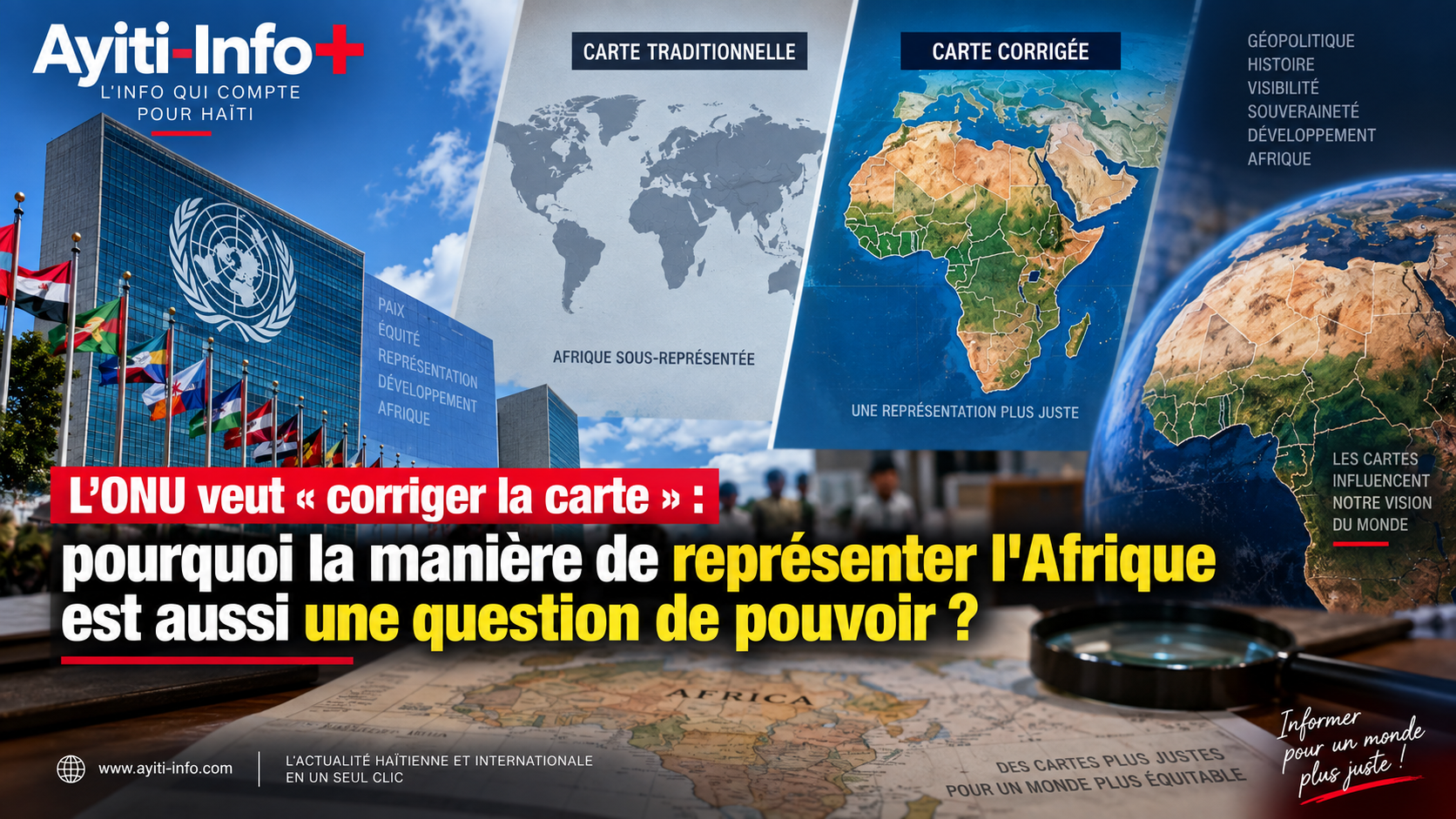 L’ONU veut « corriger la carte » : pourquoi la manière de représenter l’Afrique est aussi une question de pouvoir
