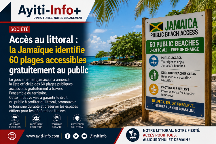 Accès au littoral : la Jamaïque identifie 60 plages accessibles gratuitement au public