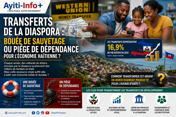 Transferts de la diaspora : bouée de sauvetage ou piège de dépendance pour l’économie haïtienne ?